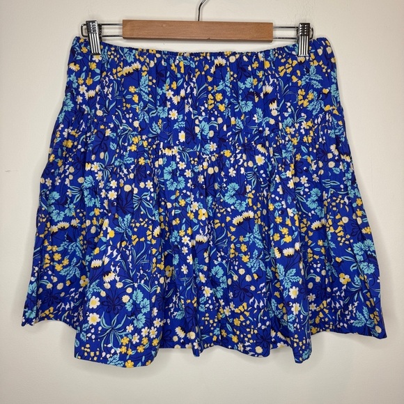 NWT Maeve Blue Floral Skirt Set Size L - Picture 2 of 6